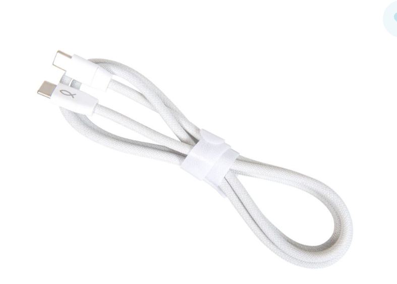 USB-CSCHNELLLADEKABEL 60W- ROBUSTES NYLON (1 M) MIT FISCHSYMBOL